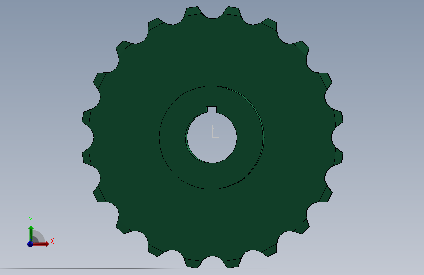 传送带用双节距R型链轮[CHNR2052B8-N-25]
