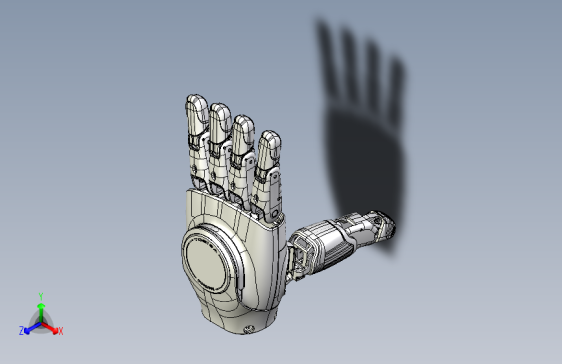 智元OmniHand灵动款机器人灵巧手模型 STEP格式