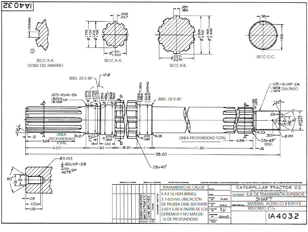 A2002578-卡特彼勒花键传动轴