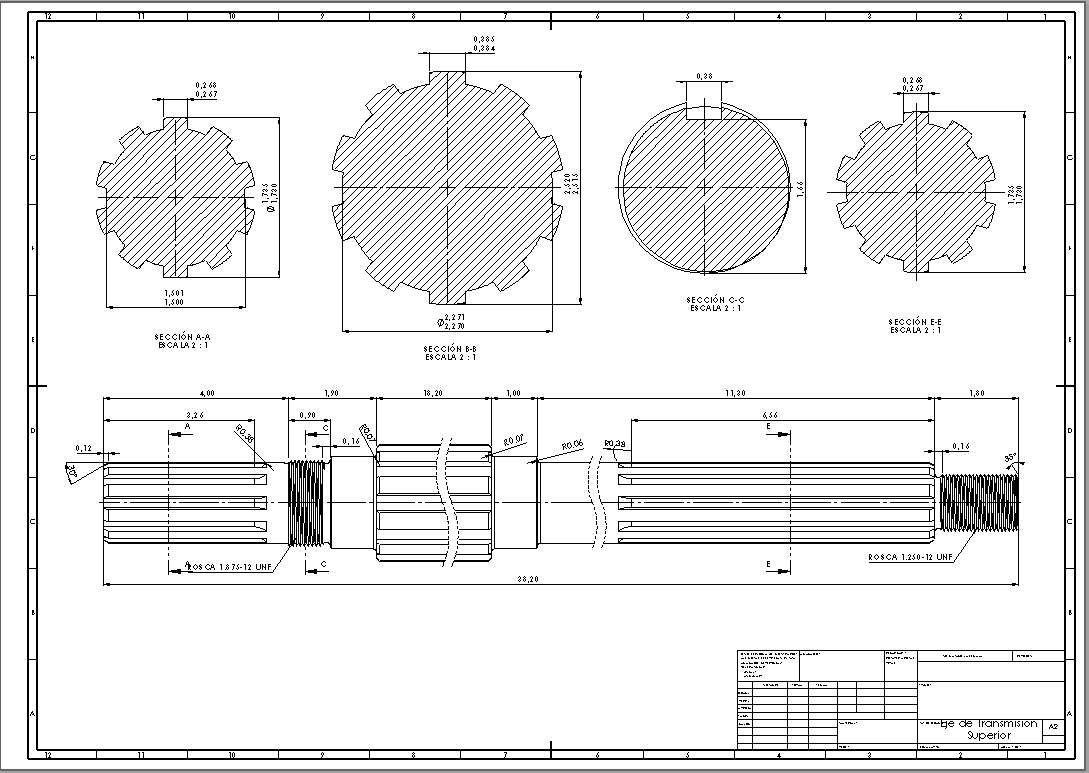 A2002578-卡特彼勒花键传动轴