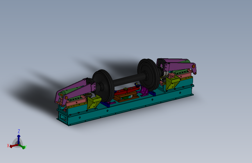 铁路货车轮对轴承退卸机