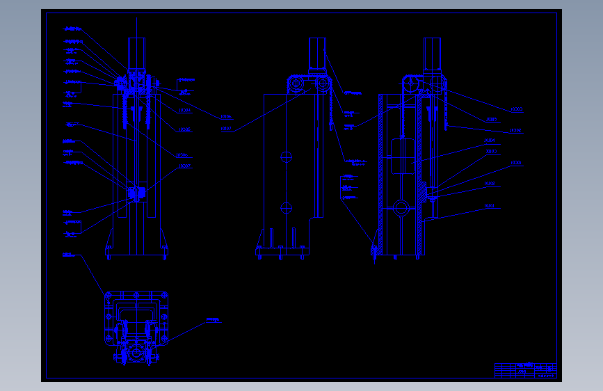 数控铣床X7132全套CAD图