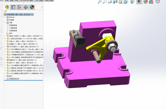 831008拨叉工艺及铣斜口平面夹具设计【含三维SW模型CAD图纸说明书】