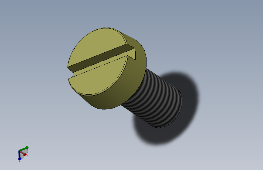 GB／T65-2000开槽圆柱头螺钉M4×8