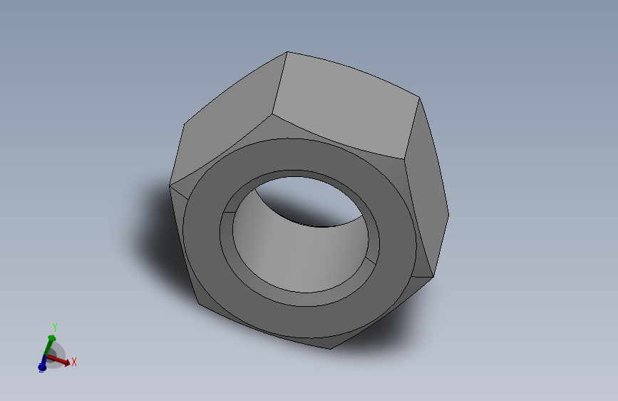 1型六角螺母 GB_T6170-2000_BM18.step