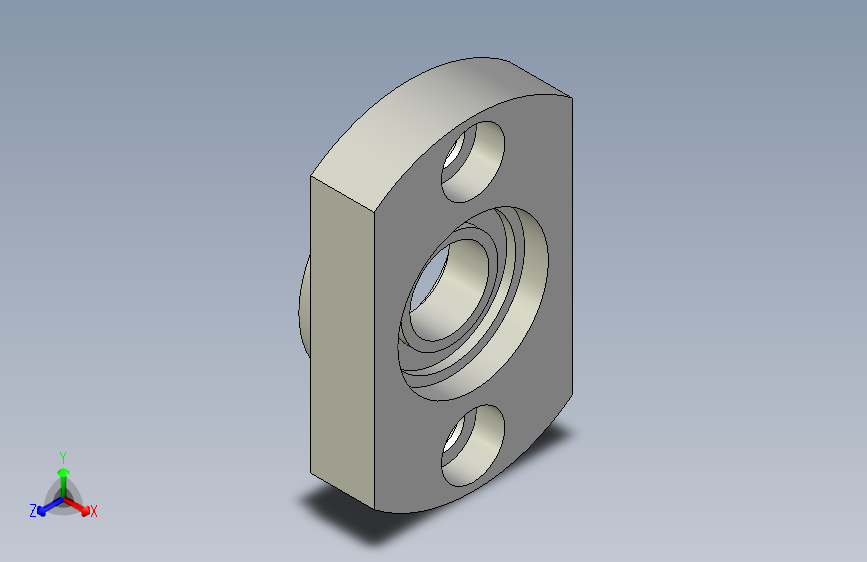带挡圈嵌入型轴承座组件[BRET-6800-2Z-A].step