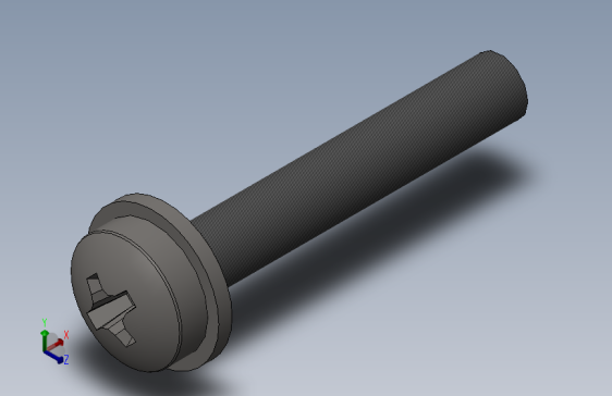 GB╱T 9074.1-2002[十字槽盘头螺钉（S3）和平垫圈组合件M2.5×16 10.9 S3 N]