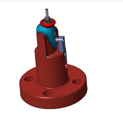复杂曲面铸钢车床工装夹具