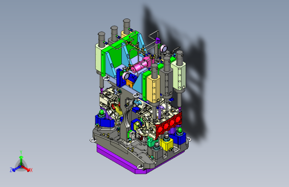 缸体双工位卧加液压夹具