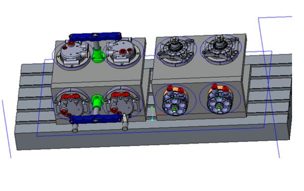 汽车空调压缩缸体和缸盖双工位液压夹具