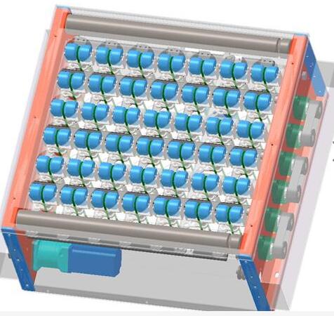 摆轮分拣流水线线斜轮分拣转向机构
