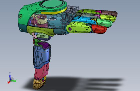 智元OmniHand灵动款机器人灵巧手模型 STEP格式