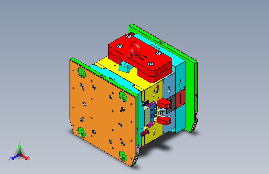 中控台驾驶侧储物盒模具