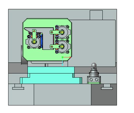 水暖水龙开关第二序气动四轴工装夹具