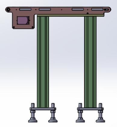 窄小型皮带线导条同步带输送机