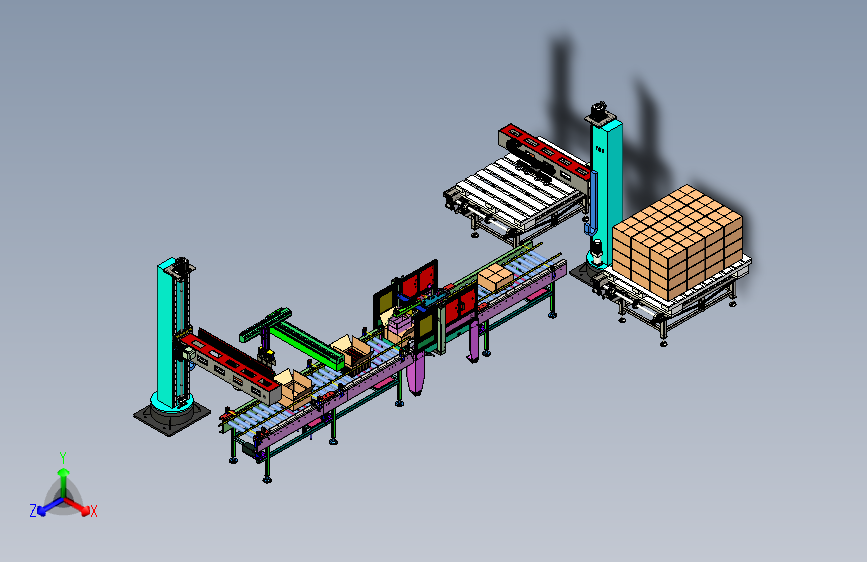 搬运码垛案例 立柱码垛案例