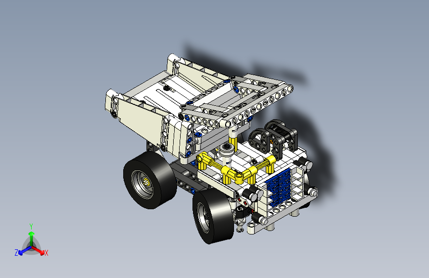 积木玩具卡车STP文件