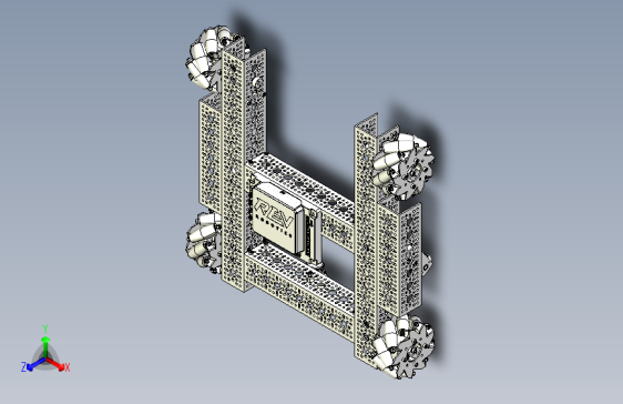 测量专用的机器人底盘设计模型