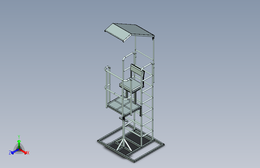 可调高度坐式操作平台