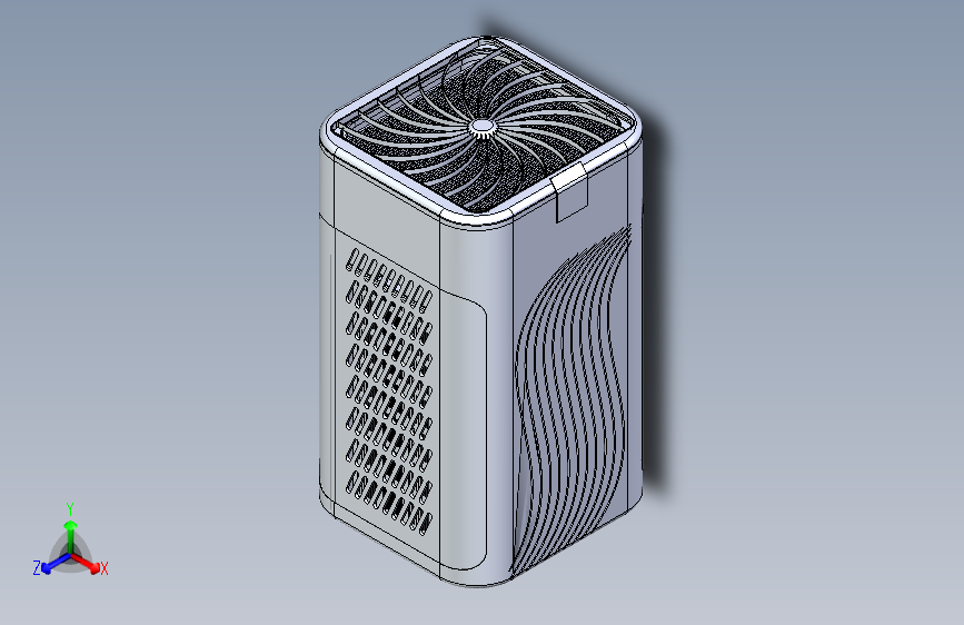 空气净化器模型3D