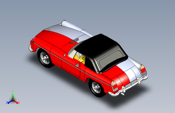 老式跑车CATIA模型