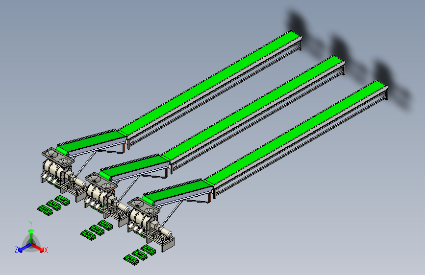 犁刀混合机设备与AGV运输组合模拟