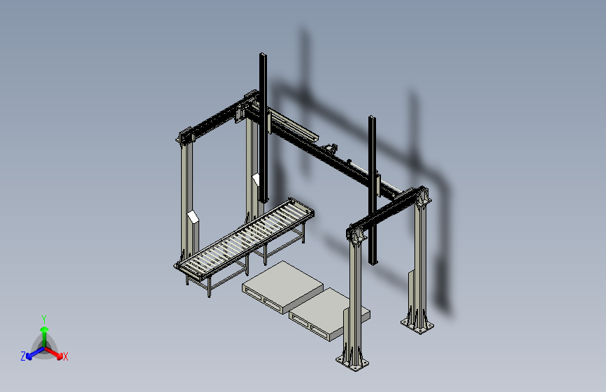 龙门桁架码垛方案
