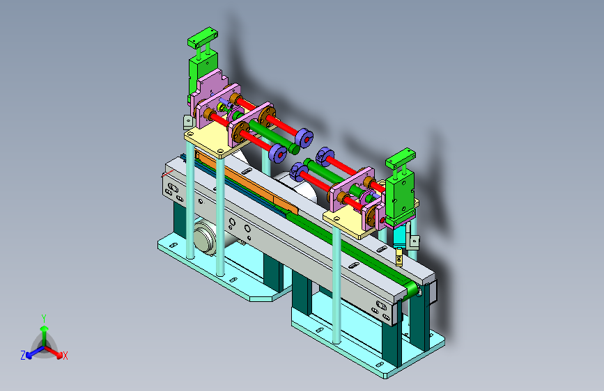 皮带输送线+跟线取料机械手设计