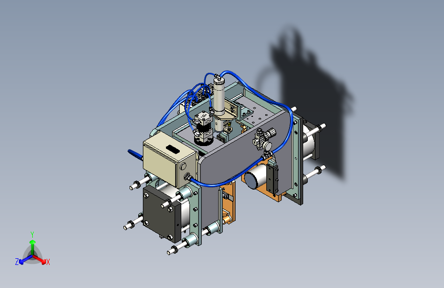 气动冲压装配结构