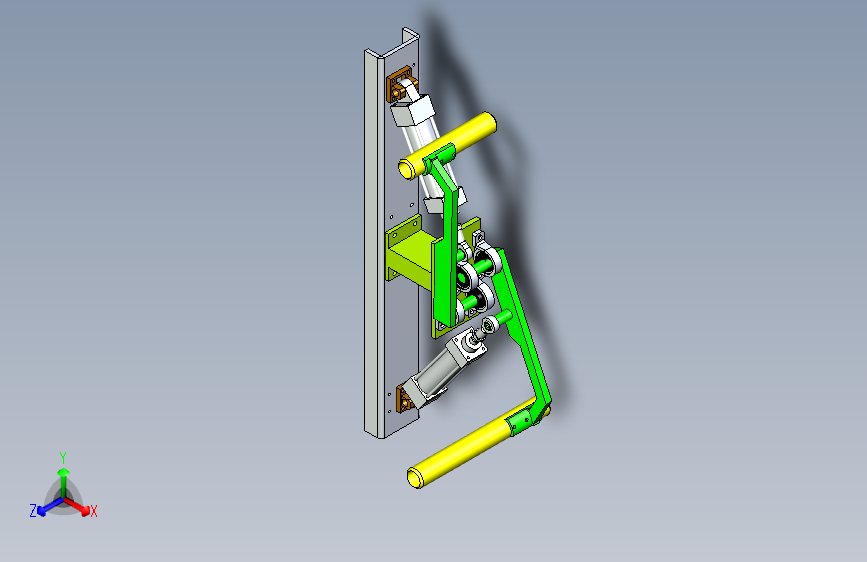 气缸铰链压拔机构设计