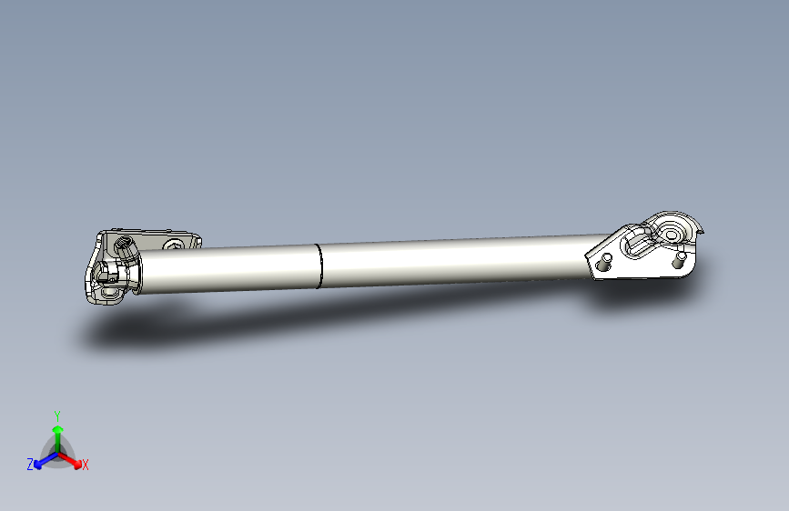 汽车尾门电动撑杆三维模型