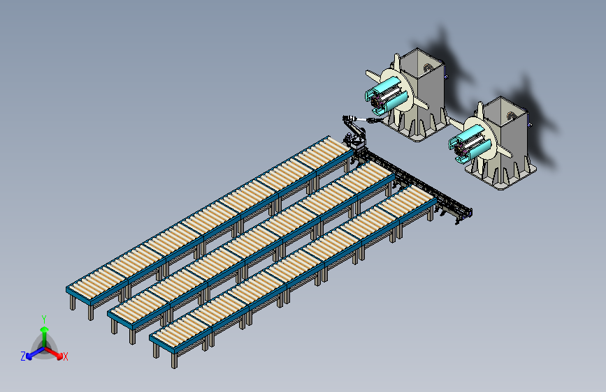 全自动开卷机设备与机械手组合
