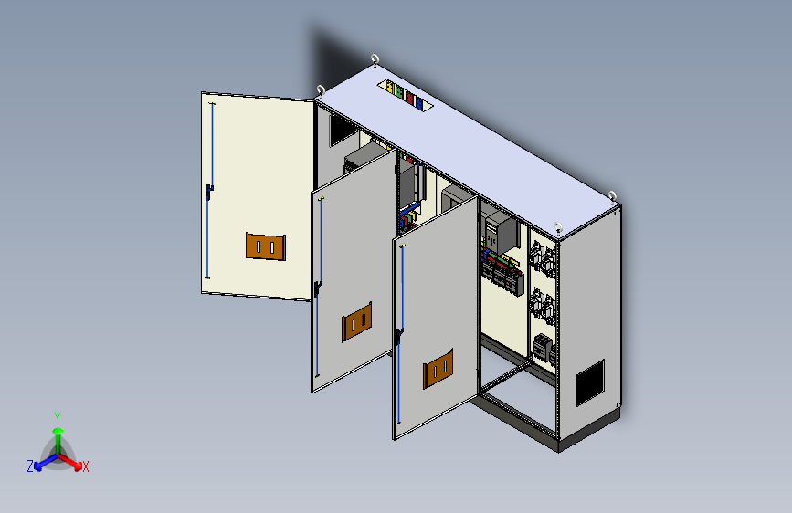 三柜组装双电源刀开关电源柜