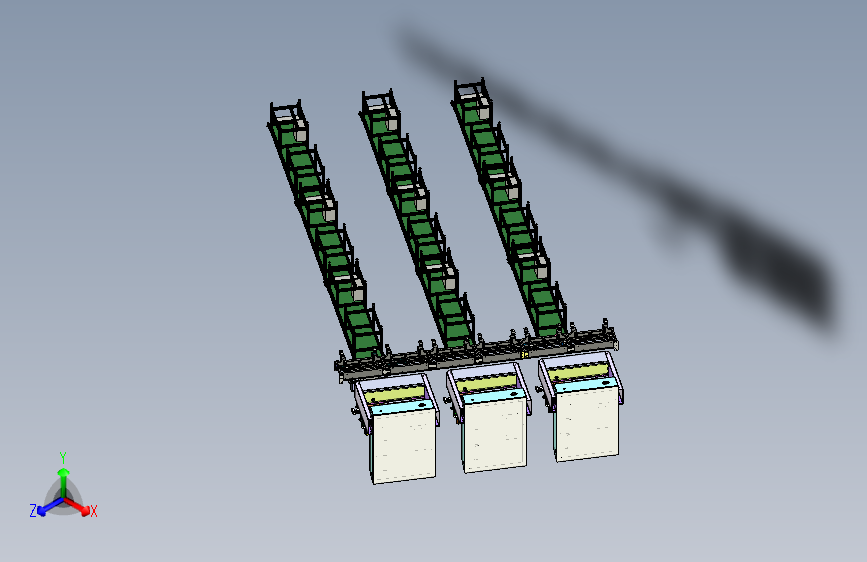 三轴点胶设备与机械手组合模拟