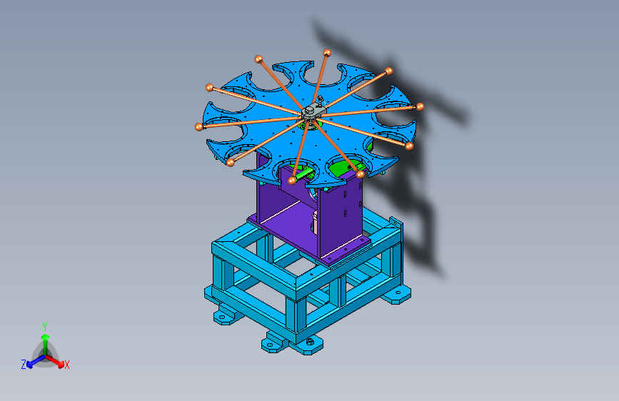 十工位旋转上料工作转台设计