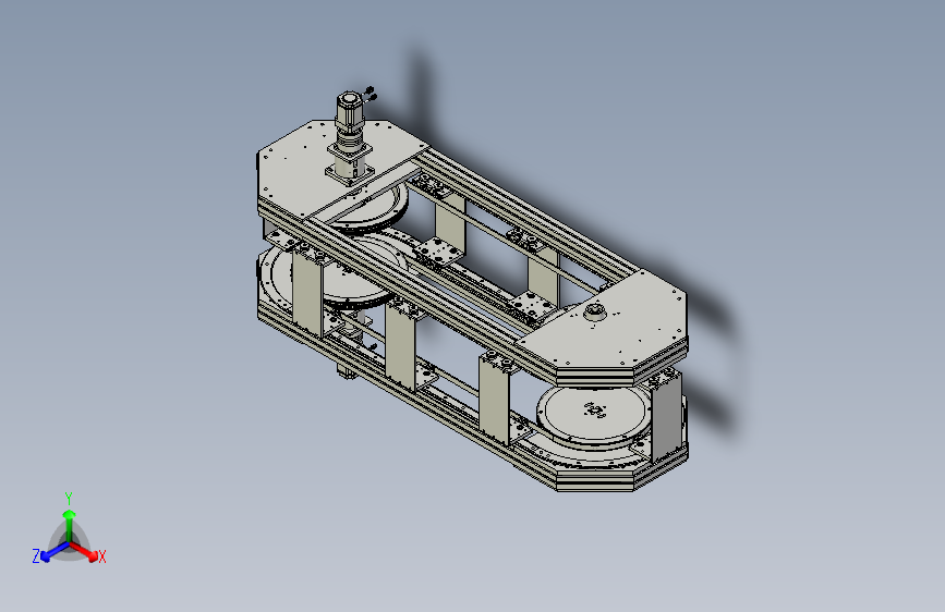 双层环形导轨输送线