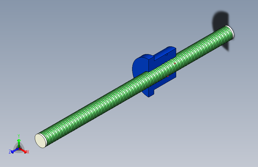 丝杆模拟3d模型