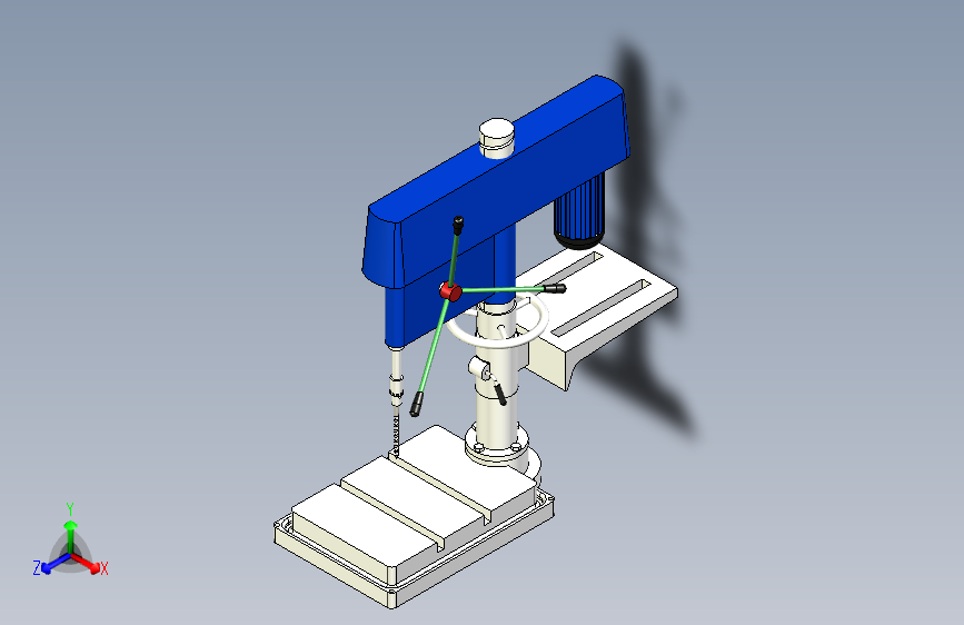 台钻装配体模型