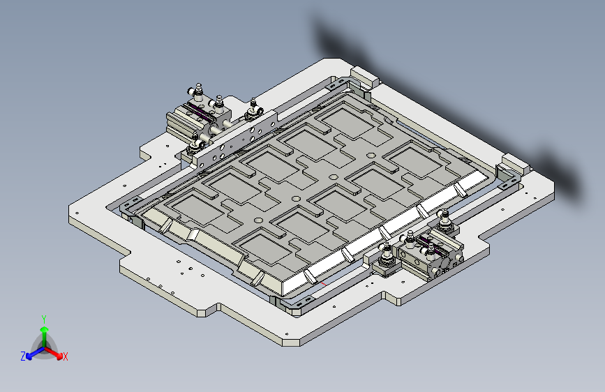 托盘夹持定位机构