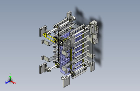 托盘升降机设计SW模型