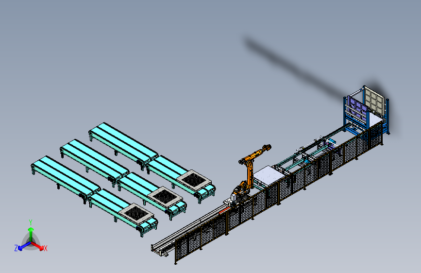 托盘自动堆垛流水线