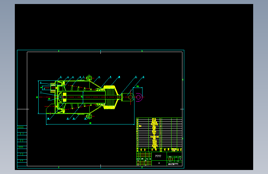 活塞式制动气室总图 249943==wb08