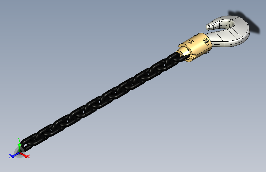 防扭转式旋转链钩