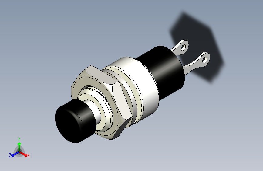 B2002468-无锁 ON-OFF 按钮开关 按下复位开关 PBS-110