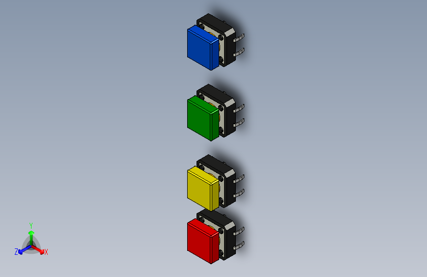 B2002532-触摸开关 - 穿孔(12mmx12mm) - 带盖