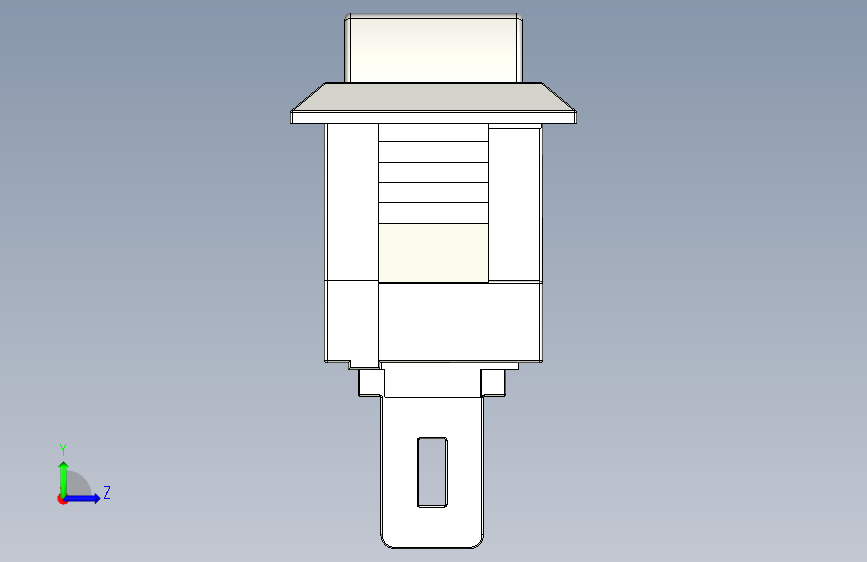 B2002560-电源开关 电源按钮 左侧视图