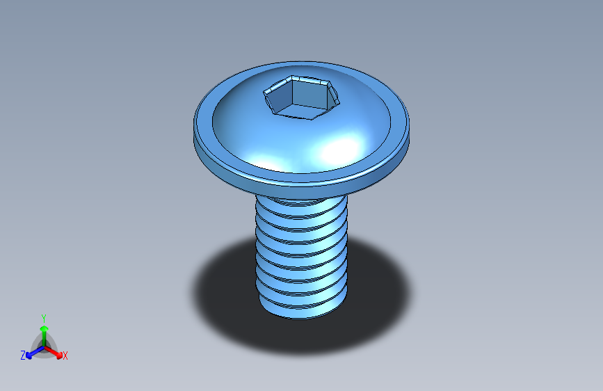 B2002590-ISO 7380 M3x6 带法兰的圆头螺钉