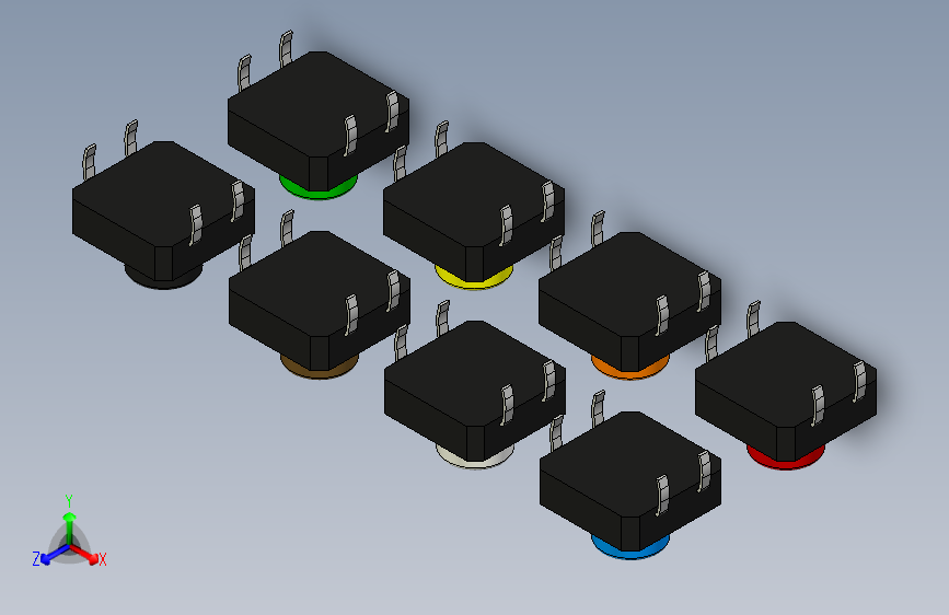 B2002595-触摸开关 - THRU(12mmx12mmx8mm)-颜色