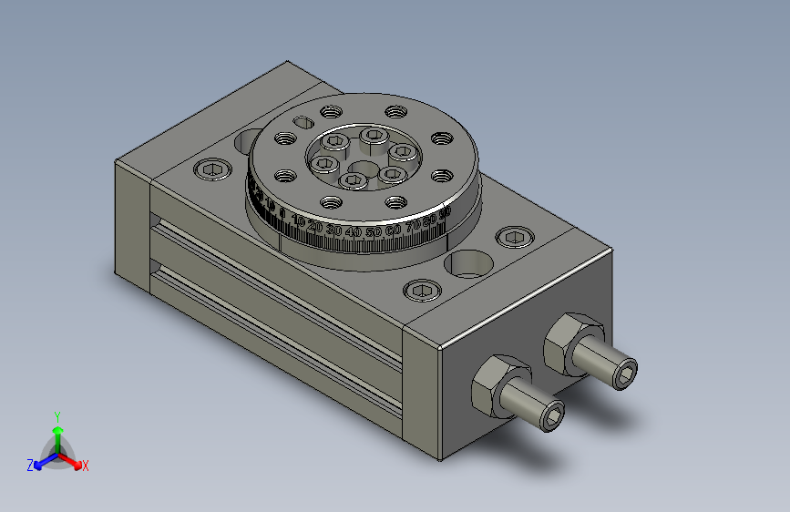 B2002611-气动旋转执行器 180°旋转气缸摆动气缸