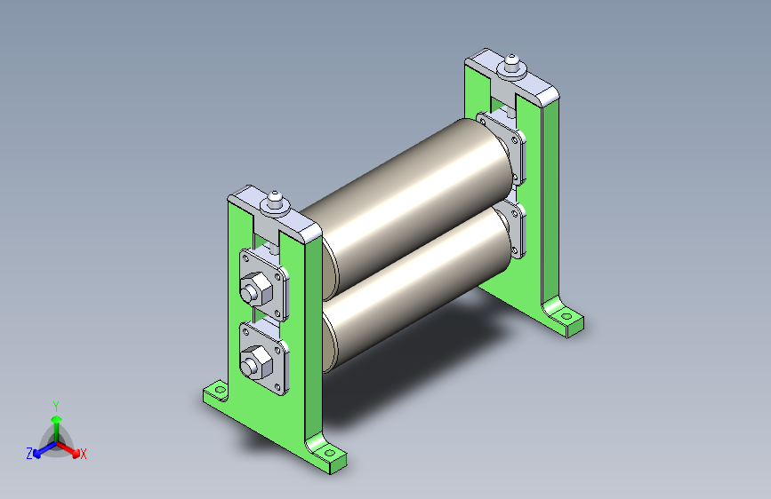 B2002614-卷板成型支架钣金卷圆机